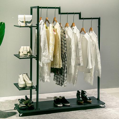 [时尚新风影服装架] 服装展示架陈列架中岛落地式侧挂衣服店货架衣架