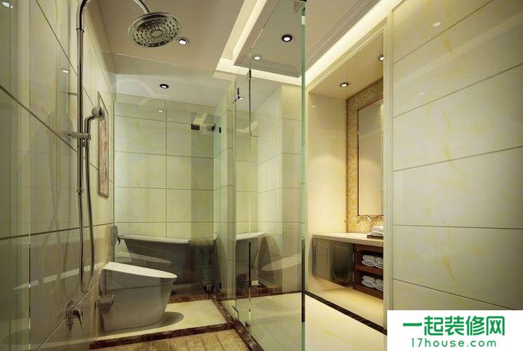 简欧风格五居室卫生间吊顶装修效果图欣赏