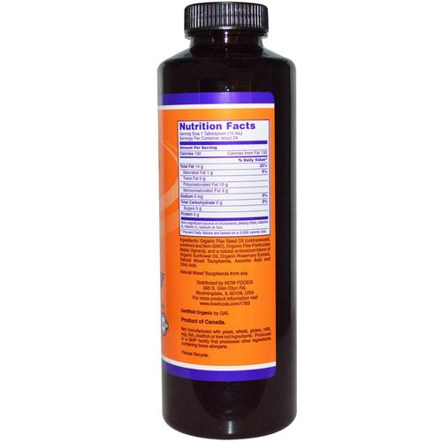 now foods flax seed oil