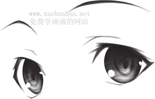 漫画眼睛教程详解(可爱少女篇)