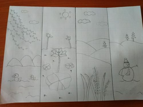 幼儿简笔画《春夏秋冬》_简笔画_幼儿_铅笔画_母婴