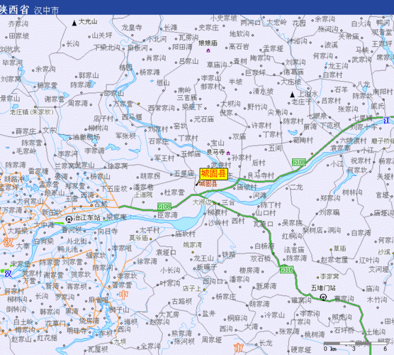 城固县地图二全图,城固县地图二高清版下载 - 8264.
