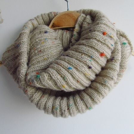 围脖女冬天韩版_围脖套头_毛线围脖_ 彩色点点围脖套