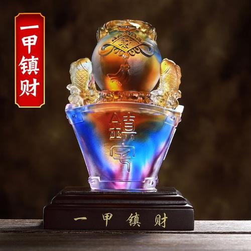 2021年财运图片,最带财运的属马图片 易明居2021年一甲镇财琉璃摆件牛年吉宏财运事业礼物
