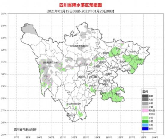 今天白天,盆地各市多云间阴,川西高原阴天间多云,其中甘孜州中西