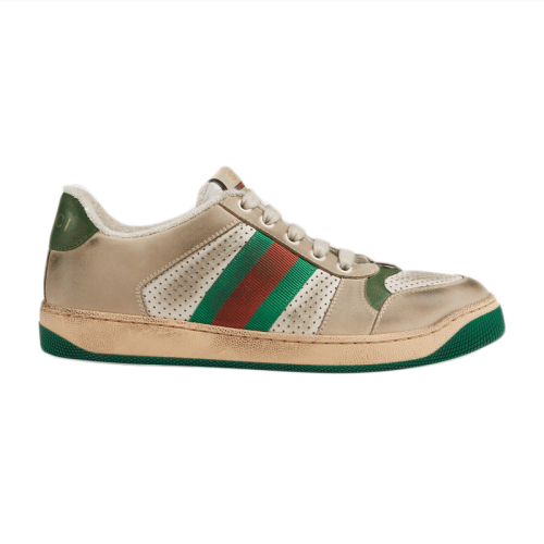 gucci/古驰 女鞋screener皮革休闲运动鞋板鞋脏脏鞋小脏鞋570442-oy
