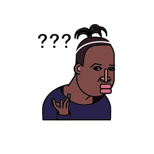 黑人问号脸动漫图片头像