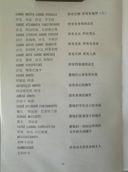 [转载]背诵巴利语慈心经