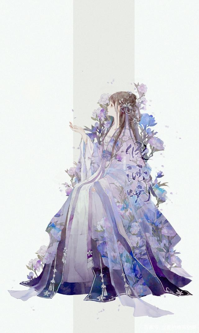 绘画素材分享/美女与花,时尚古风都有非常适合临摹做