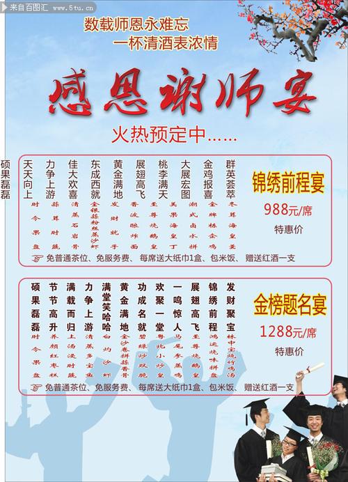 谢师宴广告cdr素材