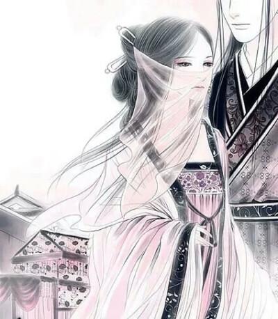 二次元古风白发