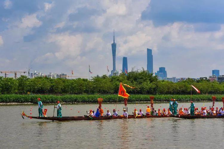 广州海珠湿地的端午龙舟(6月6日摄).新华社记者 刘大伟 摄