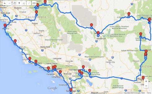 美国西海岸自驾游 — 概略篇