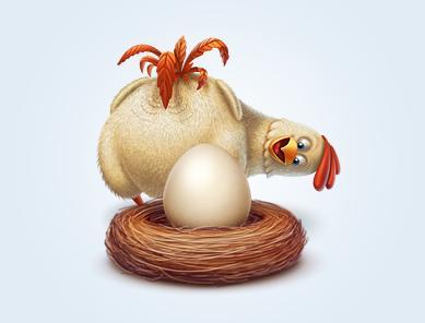 一只会下蛋的公鸡