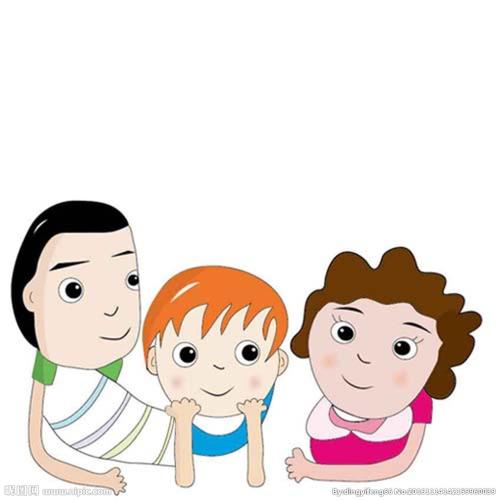 一家三口人图片