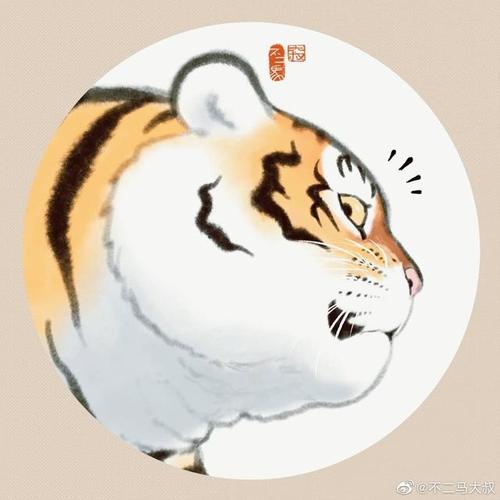2022可爱霸气老虎头头像合集不二马的小老虎太可爱啦