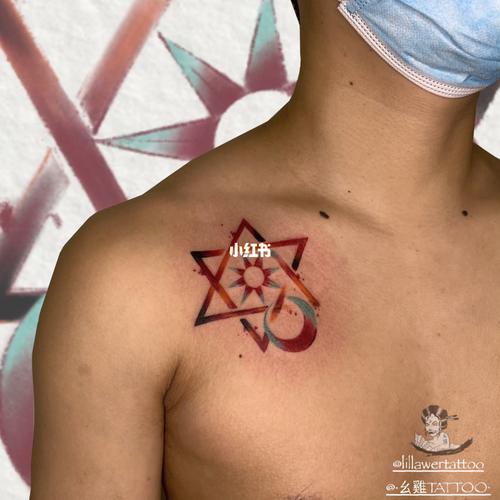 成都纹身|六芒星主题纹身97_纹身_设计风格_我的纹身分享_美妆_彩妆