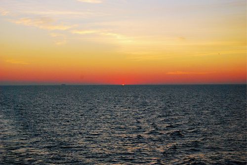 一次完整的海上日出记录