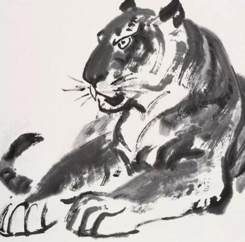 他画一只瑟瑟发抖的老虎,却成千古名画?放大20倍看看