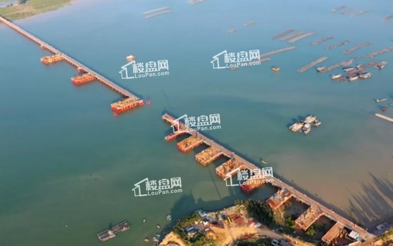 钦州大风江大桥与龙门大桥施工进度快速,未来北部湾三市连接紧密,极大