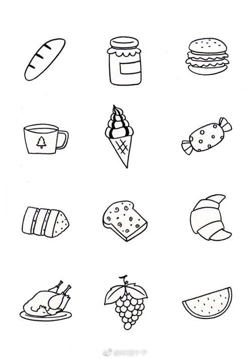 简笔画———美食