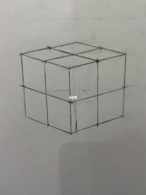 素描练习:魔方_魔方_格子_素描_绘画_中分_知识_艺术