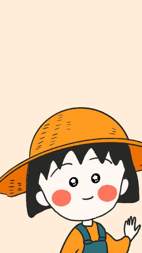 可爱的卡通人物樱桃小丸子