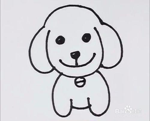 一岁简笔画小狗