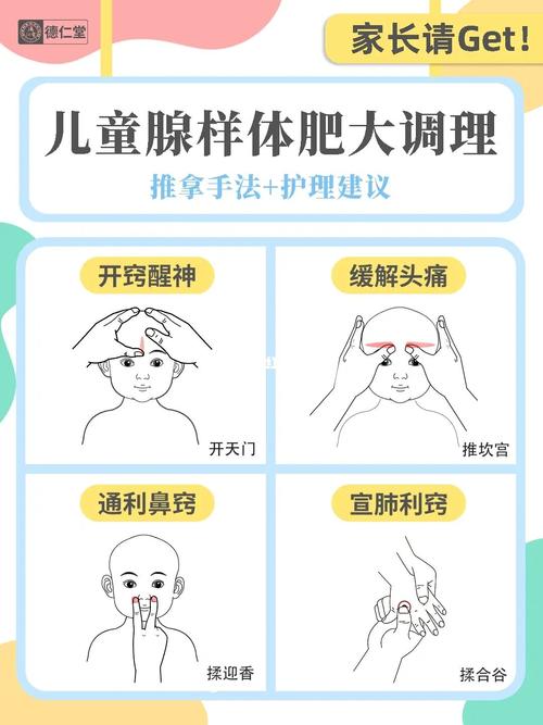 儿童腺样体肥大:全套推拿手法77日常护理注意_腺样体_推拿_日常护理
