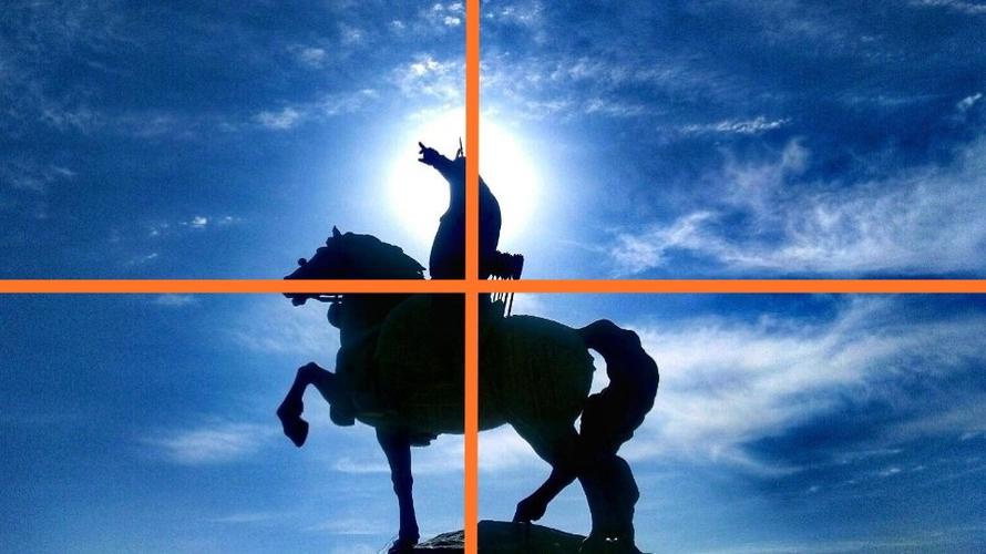 十字型构图作品一