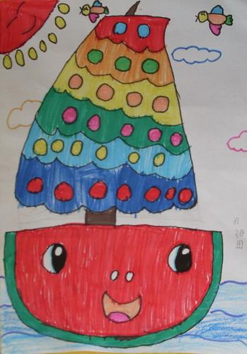 大海上的西瓜船