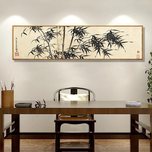 卧室床头挂画 沙发背景墙装饰画 书房山水墙画 书房壁画厂家.