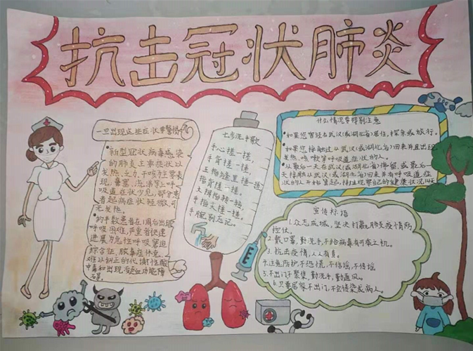 2021年预防新型冠状肺炎手抄报