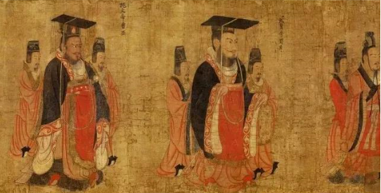 帝王图 传阎立本 唐,约公元7世纪下半叶 纵51.3厘米,横531厘米