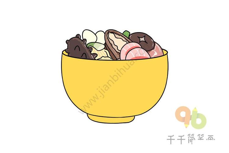 福建名菜佛跳墙简笔画怎么画