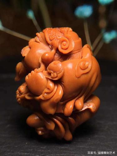 核雕届公认做工顶级大师"妙女"本工作品「御龙财神」