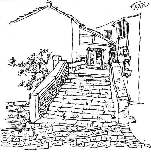 井字形构图简笔画