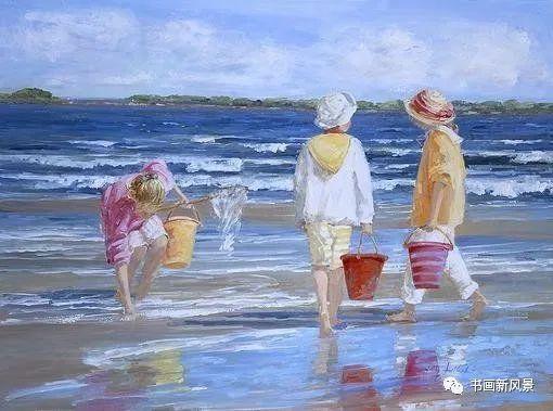 阳光灿烂的一组画