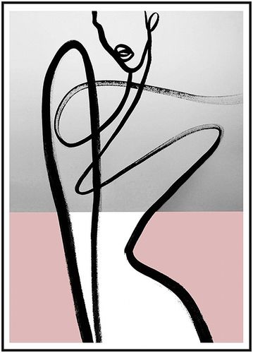 印象画都yxhd 现代人物线条艺术抽象画