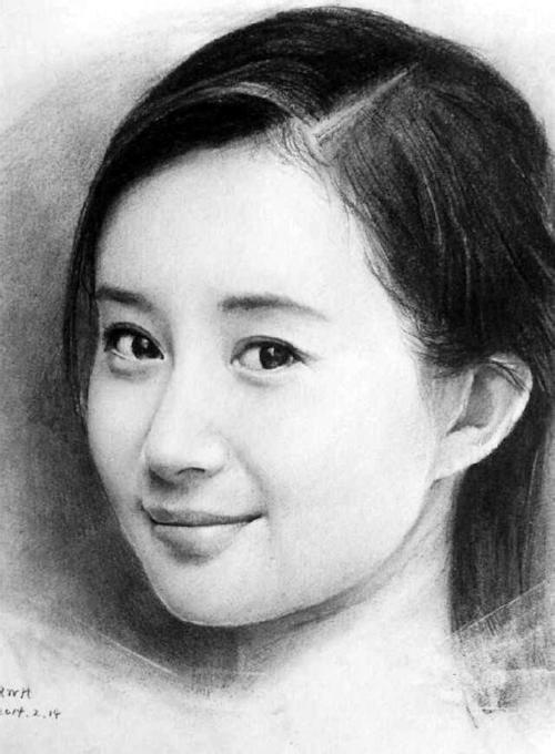 素描人像绘画欣赏作品