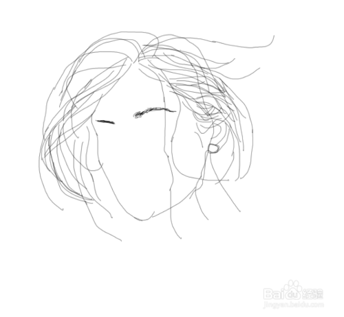 头发凌乱的美女是怎么画的