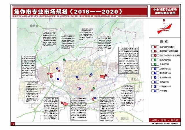 《焦作市专业市场规划》(2016—2020)