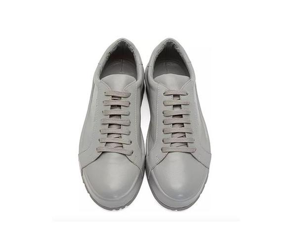 jil sander 灰色磨砂皮运动鞋_flare