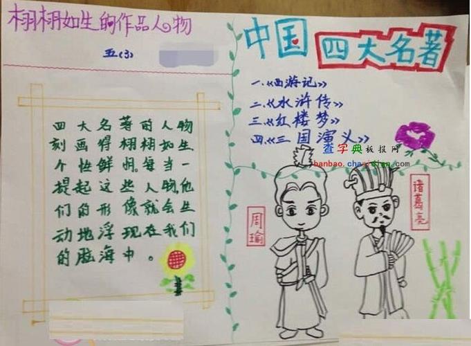 四大名著手抄报【小学生手抄报】走进四大名著手抄报【小学生手抄报】