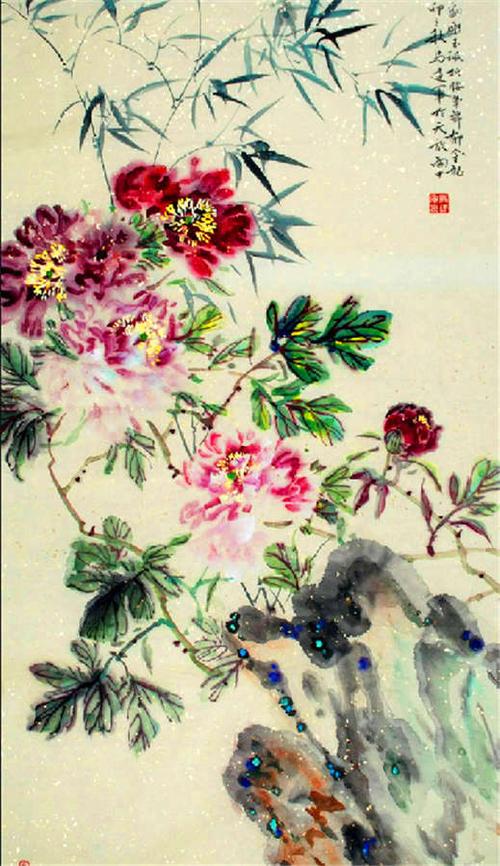 [国画花卉] 国画花卉画之马建军画作
