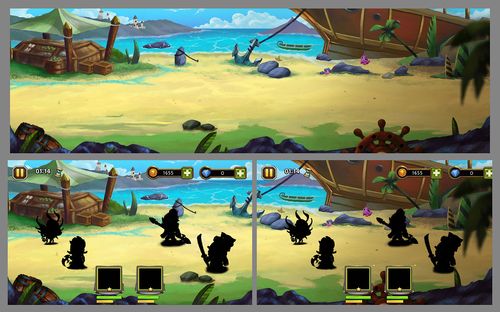 海滩横版|插画|游戏原画|画小人儿 - 原创作品 - 站酷