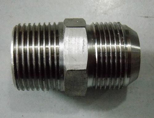 液压球头对丝胶管接头不锈钢扩口式直通管接头扩口接头对丝