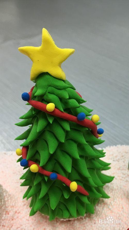 手工制作超轻粘土之超萌圣诞树