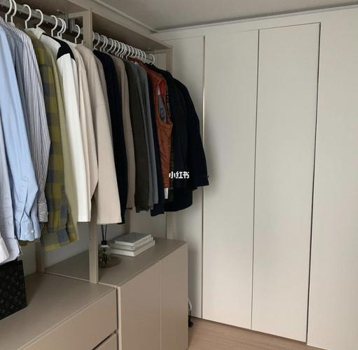 简约日系男士衣帽间衣橱分类收纳分享6156641566_收纳_日系