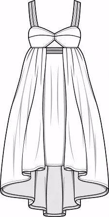 60款连衣裙款式图(线稿)绘制!